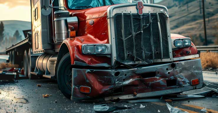 Camión de volteo vuelca en I-75, causa cierre