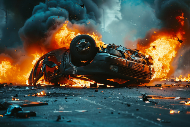 Choque múltiple en la I-75 debido a un vehículo parado