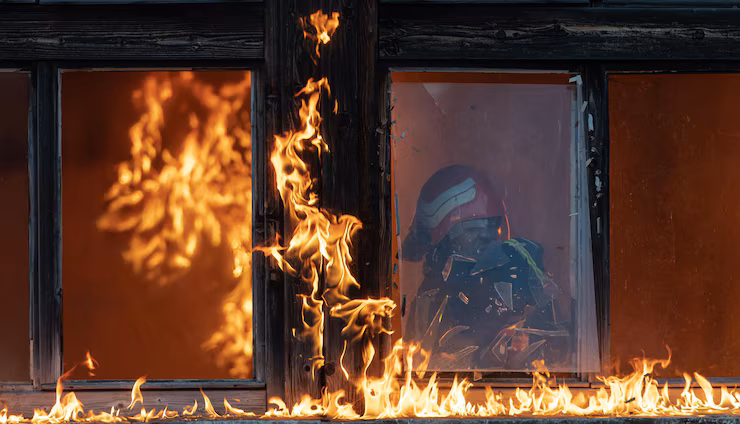 Los bomberos luchan contra el incendio de una casa móvil en Indiantown, se sospecha de un fallo eléctrico