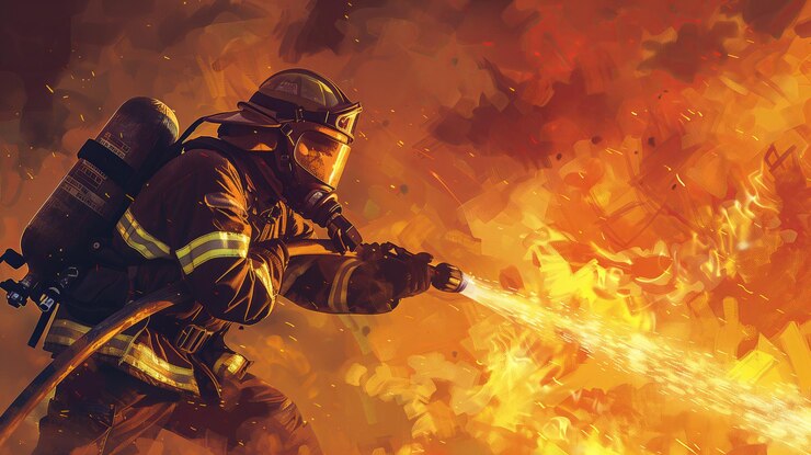 Perro salvado de un incendio en una casa en Golden Gate