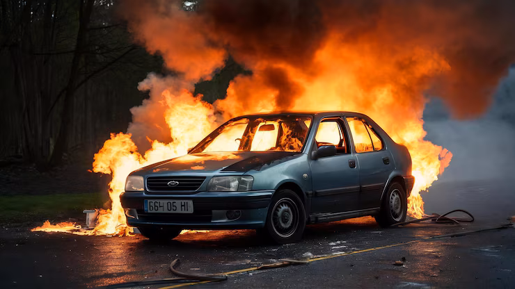 Se reabren los carriles EB de la SR 826 en Miami Gardens tras incendiarse un coche