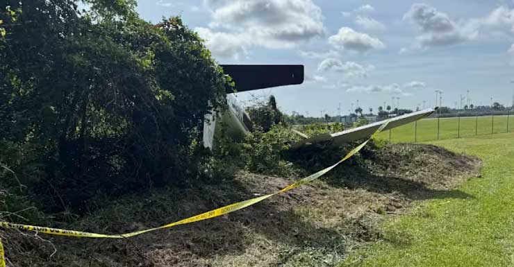 2 personas gravemente heridas en accidente de avión en New Smyrna Beach.