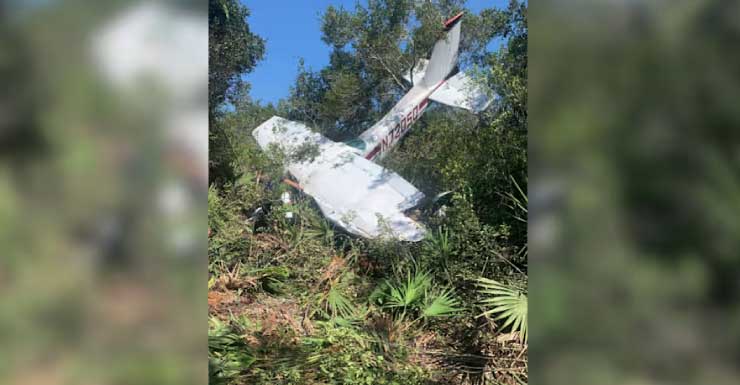 Avión se estrella en Titusville cerca del Aeropuerto Regional de Space Coast