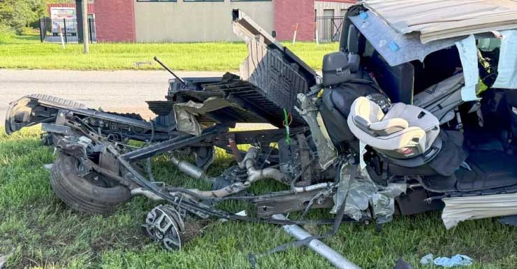 Camioneta es impactada por tren en Pensacola; no se reportan lesiones graves