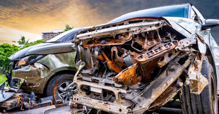 Choque con incendio deja dos heridos en Tampa