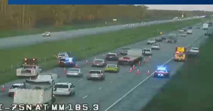 Choque en la I-75 causa grandes retrasos durante la hora pico de la mañana