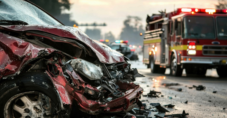 Conductor muere en choque por sentido contrario en Southern Blvd. y otro queda en estado crítico