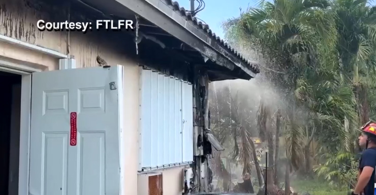 Familia de 3 personas desplazada tras incendio en vivienda de Wilton Manors