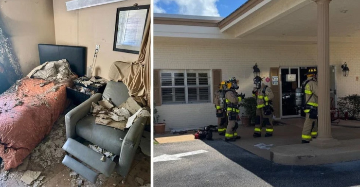GALERÍA Incendio en centro para adultos mayores desplaza a 28 personas; cigarrillo sospechoso