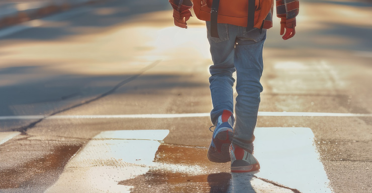 Niño atropellado por un automóvil en parada de autobús escolar en el condado de Lee