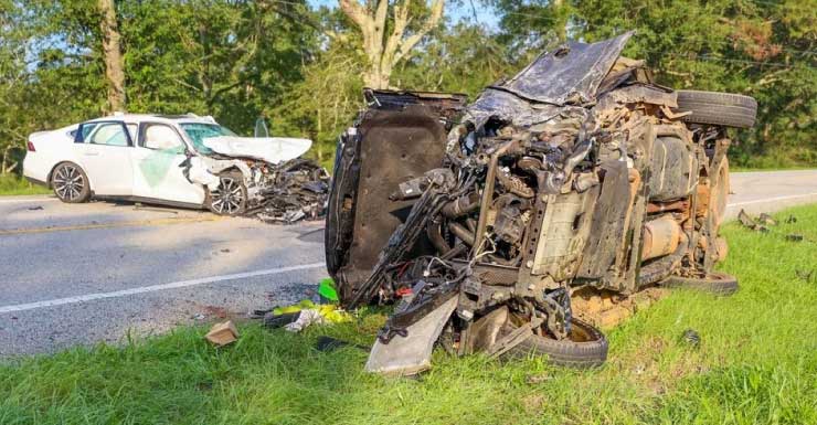 Ocho heridos en choque de cinco vehículos en Walnut Hill