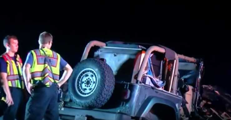 Patrulleros buscan al conductor de un camión tras choque y fuga en la I-75