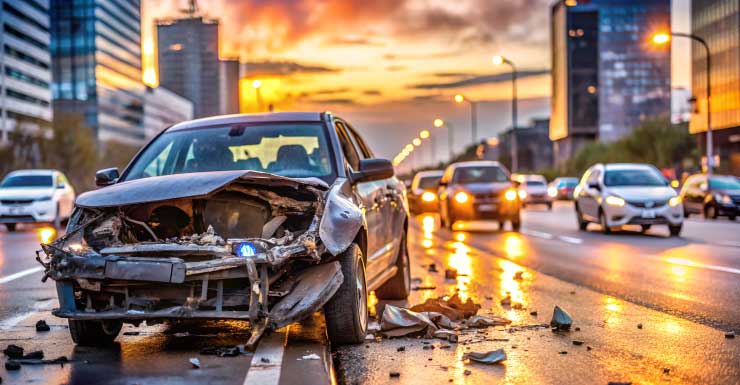 SUV queda completamente calcinado tras incendiarse en Lauderhill autoridades