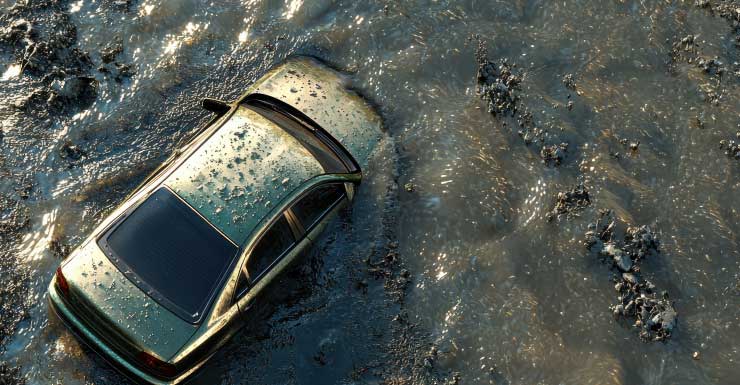 1 muerto después de que un automóvil fue encontrado sumergido en un canal en Palm Beach