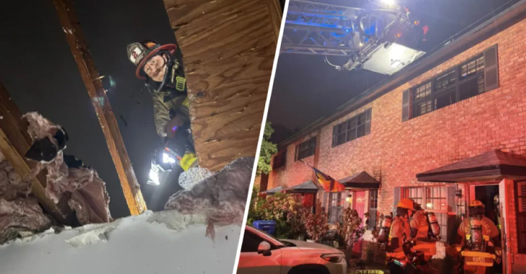 2 personas desplazadas por incendio en Wilton Manors después de que llamante indica que el techo fue alcanzado por un rayo FLFR