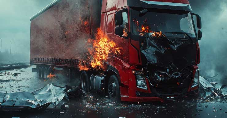 Hombre de Tampa muere tras incendio de camión volquete durante accidente Florida Highway Patrol