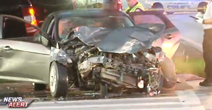 Intento de detener vehículo en Homestead termina en persecución y choque