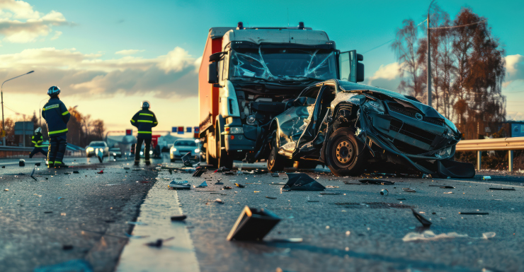 Joven de 24 años muere en choque entre auto y camión cerca de Starke