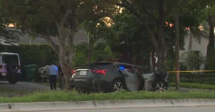 MDSO Conductor en condición crítica tras chocar contra vehículo de la Oficina del Sheriff de Miami-Dade