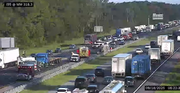 Reabren carriles tras accidente en la I-95 sur, al norte de los centros comerciales de St. Augustine
