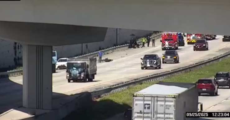 Se reabren todos los carriles en I-95 sur en JTB tras accidente de motocicleta