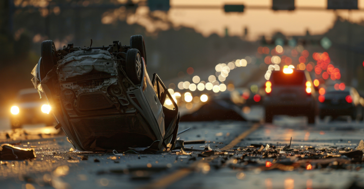 Una mujer muere y otra persona es hospitalizada tras accidente con volcamiento en la Palmetto Expressway en Hialeah Gardens