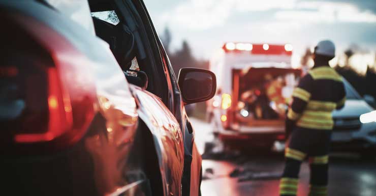 1 persona trasladada al hospital como alerta de trauma tras accidente en Broadway, Estero, jueves por la mañana