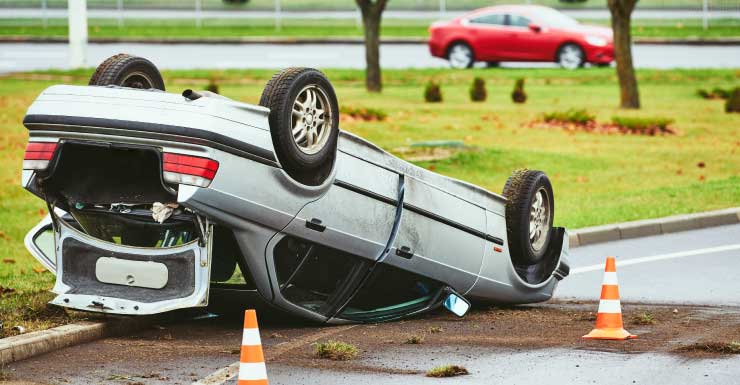 Accidente con volcadura causa demoras de tráfico en el condado de Walton