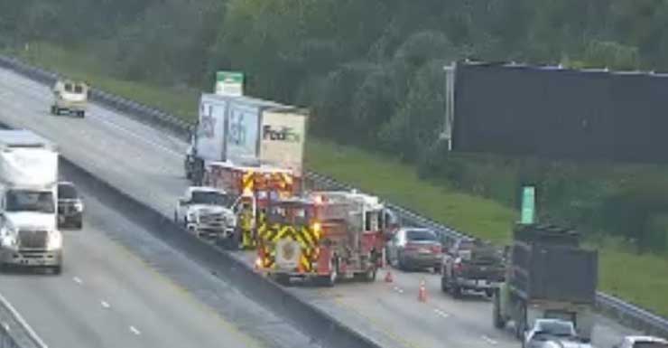 Accidente en dirección norte de la Turnpike en West Palm Beach causa grandes retrasos en el tráfico