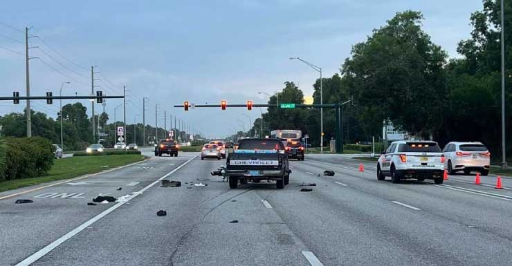 Accidente mortal con camioneta bloquea carriles de la US 1 en Stuart