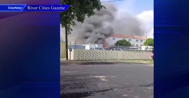 Camión de basura se incendia en instalación de Miami Springs; no hubo heridos