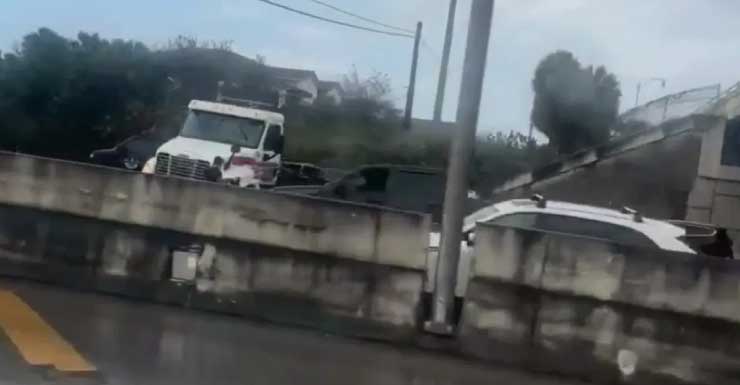 Choque bloquea carriles en la I-95 Norte en el condado de Palm Beach