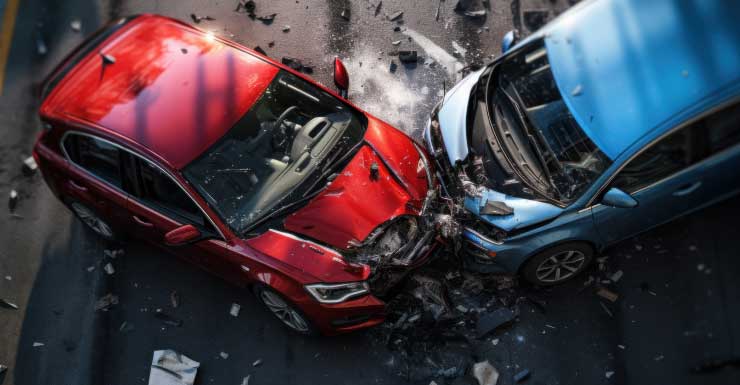 Choque entre cuatro vehículos cierra Palm Avenue en Miramar