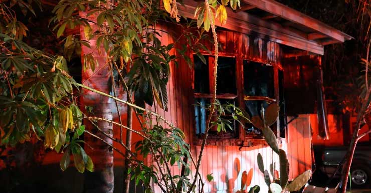 Dos perros rescatados de incendio en casa móvil en Dover