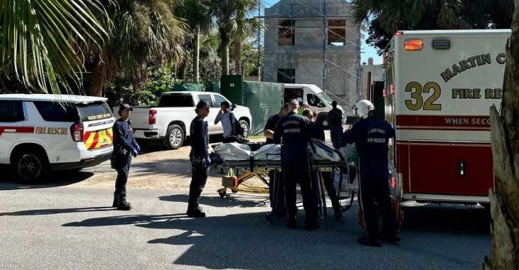 Persona hospitalizada tras caída de 8 pies en sitio de construcción en el condado de Martin