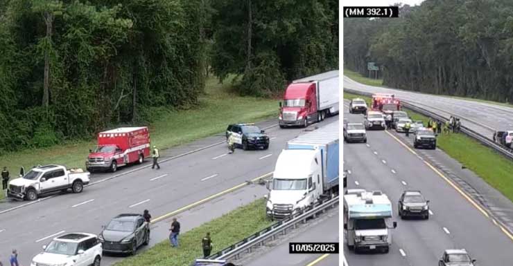 Reabren carreteras tras múltiples accidentes en la interestatal en High Springs
