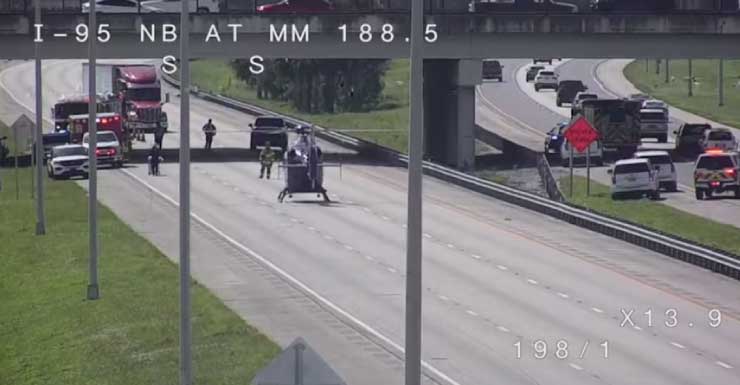 Reabren carriles tras accidente que cerró la I-95 en el condado de Brevard