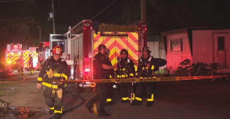 Dos niños mueren en incendio nocturno de casa móvil en el Condado Escambia