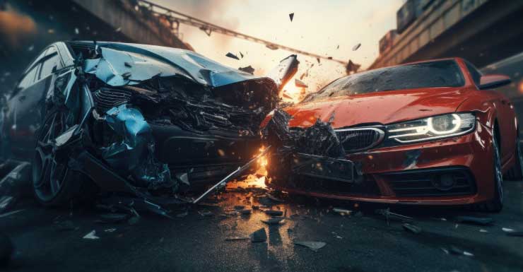 FHP Choque de 5 vehículos en la I-95 en Miami-Dade deja 3 heridos graves