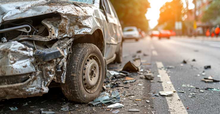 Vehículo averiado bloquea la salida en la I-95 Sur en West Palm Beach