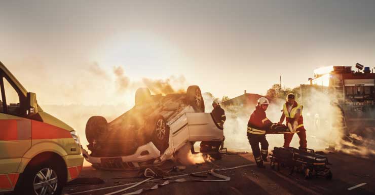 Accidente con vuelco cierra parte de la I-4 en dirección oeste cerca de SeaWorld