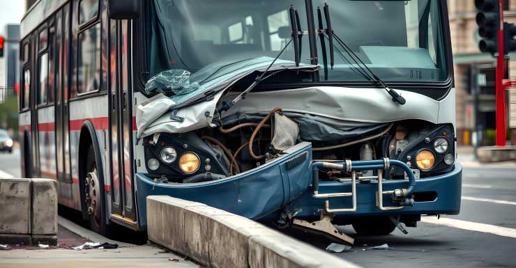 FOTOS Accidente entre un SUV y un autobús de la ciudad en una concurrida intersección de St. Pete