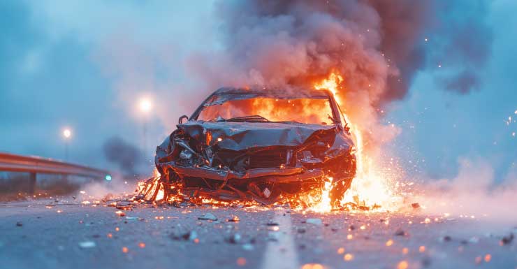 Incendio de vehículo ralentiza el tráfico en la I-75.