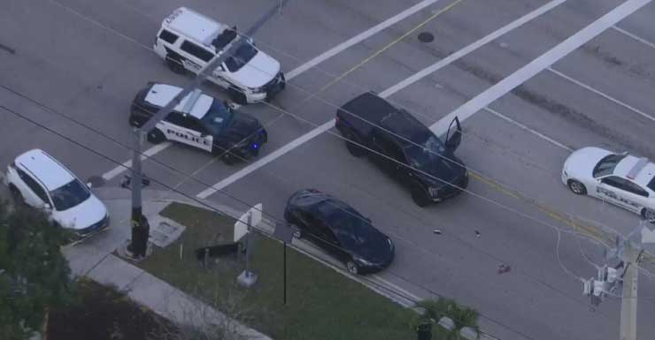 Peatón atropellado por al menos un vehículo en Hollywood