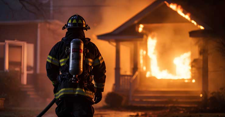 Perro rescatado de un incendio residencial en Port Charlotte el martes por la noche