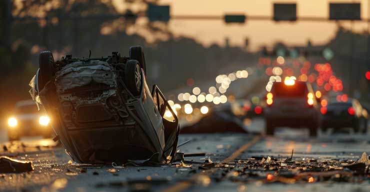 5 personas hospitalizadas tras accidente volcado en North Miami Beach
