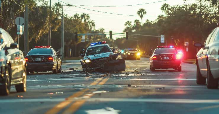 Accidente con participación de un alguacil cierra el puente Bayside en dirección norte.