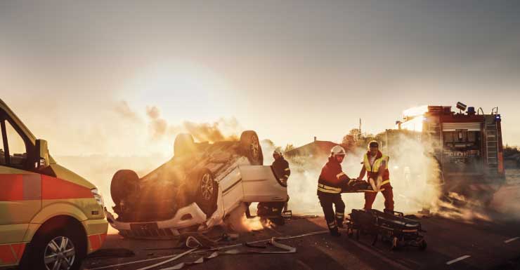 Accidente de vuelco cierra I-4 en dirección este en Lake Mary