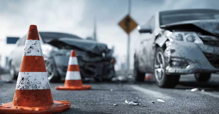 Accidente en la I-95 Sur en Fort Pierce bloquea el tráfico