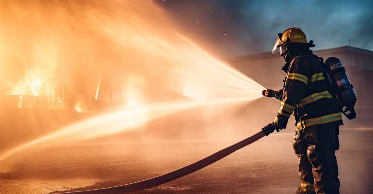 Bomberos combaten incendio en el garaje de una casa en Spoonbill Lane, Gateway